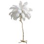  Delight Collection BRFL5014 white/antique brass Ostrich Feather